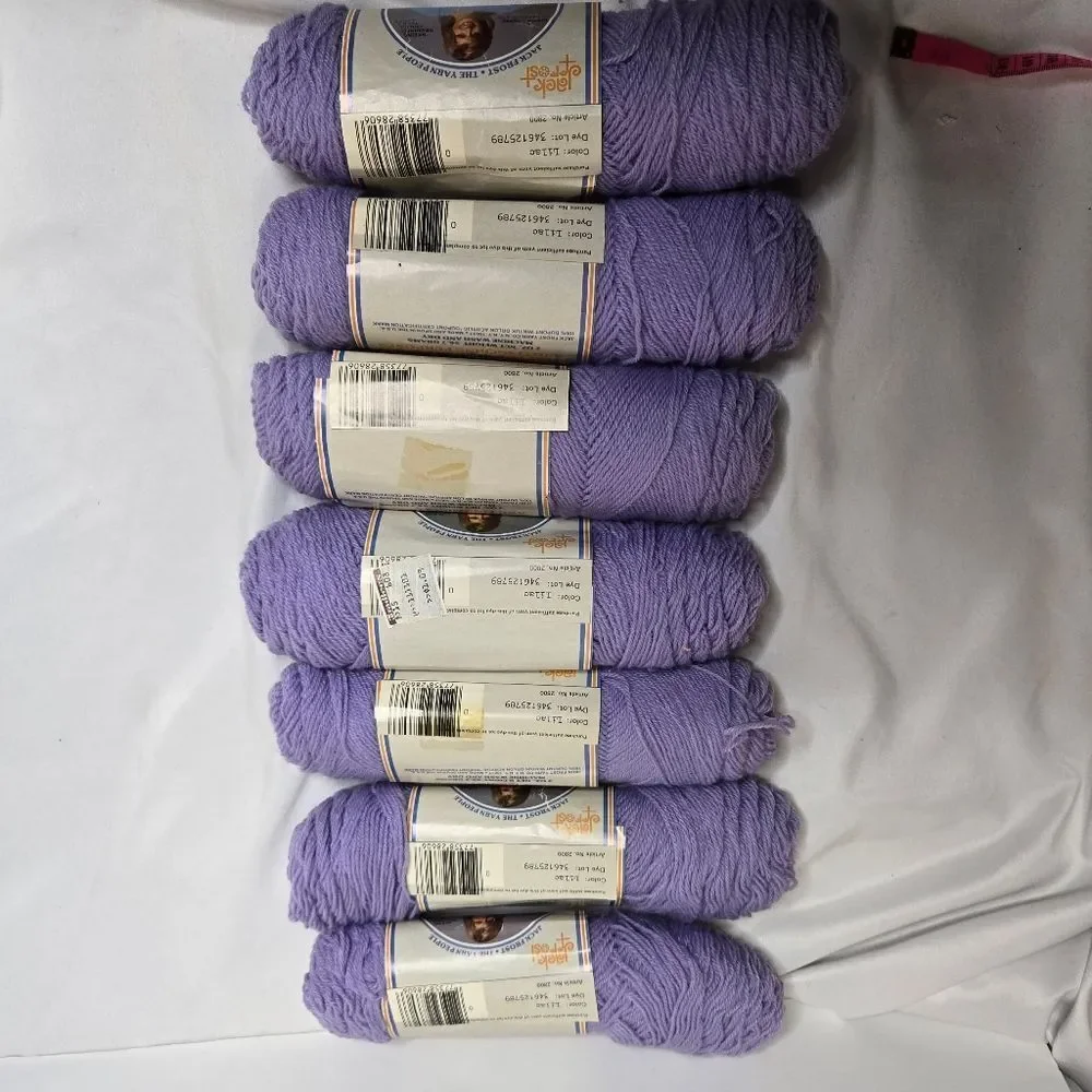 VINTAGE lilac purple Orlon acrylic Wintuk Omni 3 ply‎ baby and sport yarn lot 7